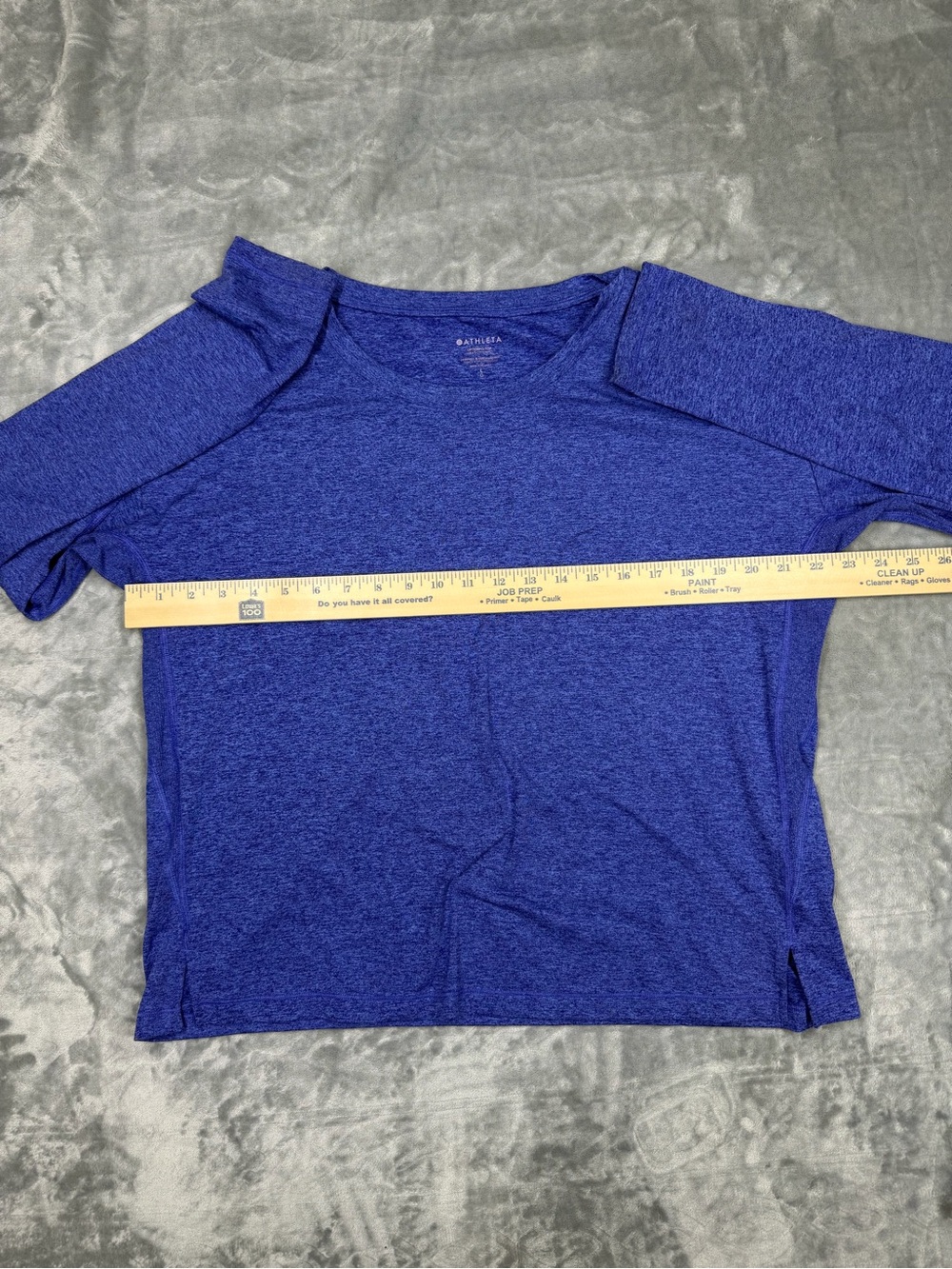 Athleta Uptempo Top Heathered Long Sleeve Crew - Picture 9 of 9